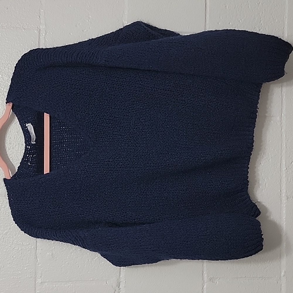 Navy Blue Women's Crew Neck Sweater